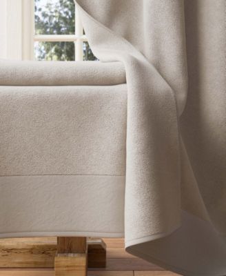 Cotton and Linen-Texture Border 6 Pack Hand Towel Set