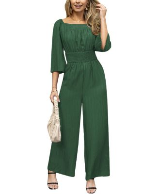 Women's Square Neck Straight Leg Jumpsuit
