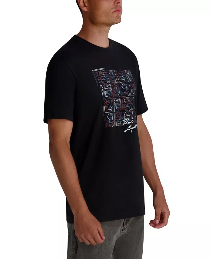 Men's Squared Print T-Shirt - thumbnail 8