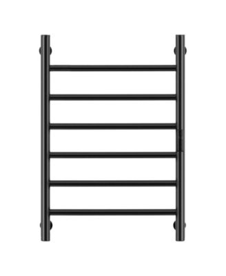 6-Bar Wall Mounted Heated Bathroom Rack Towel Warmer Rack