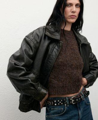 Women's Boucle Short-Sleeved Sweater