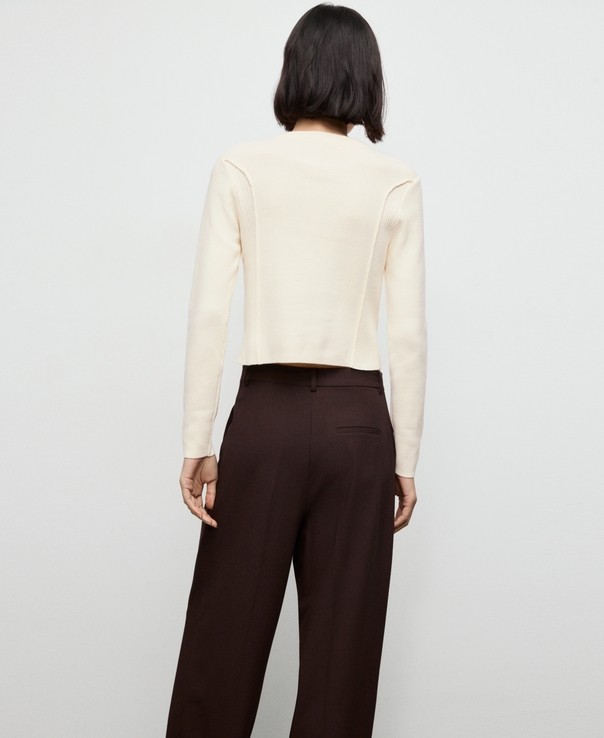 Mango Women's Ribbed Knitted Cardigan