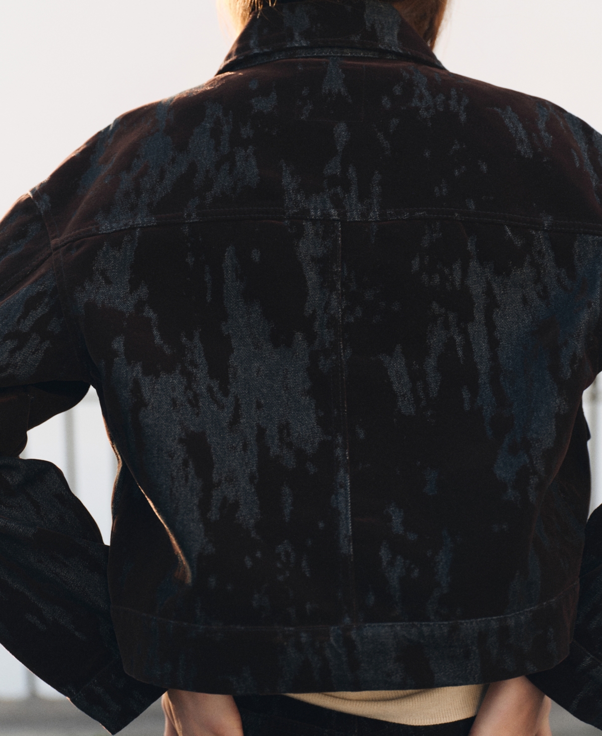 Mango Women's Devore Denim Jacket In Brown