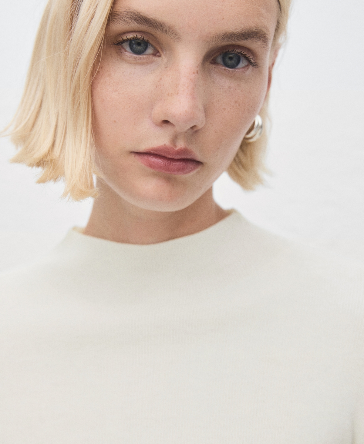 Mango Women's Perkins Neck Fitted Sweater