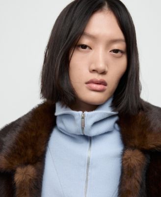 Women's Turtleneck Zip Sweater