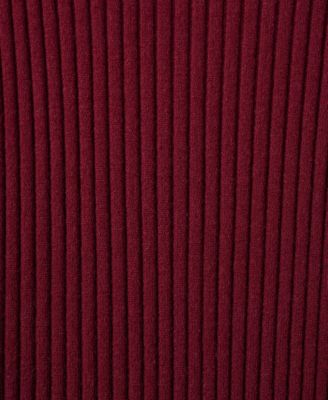 Women's Perkins-Neck Ribbed Dress