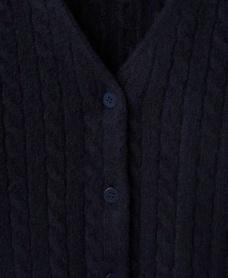 Women's Knitted Braided Cardigan