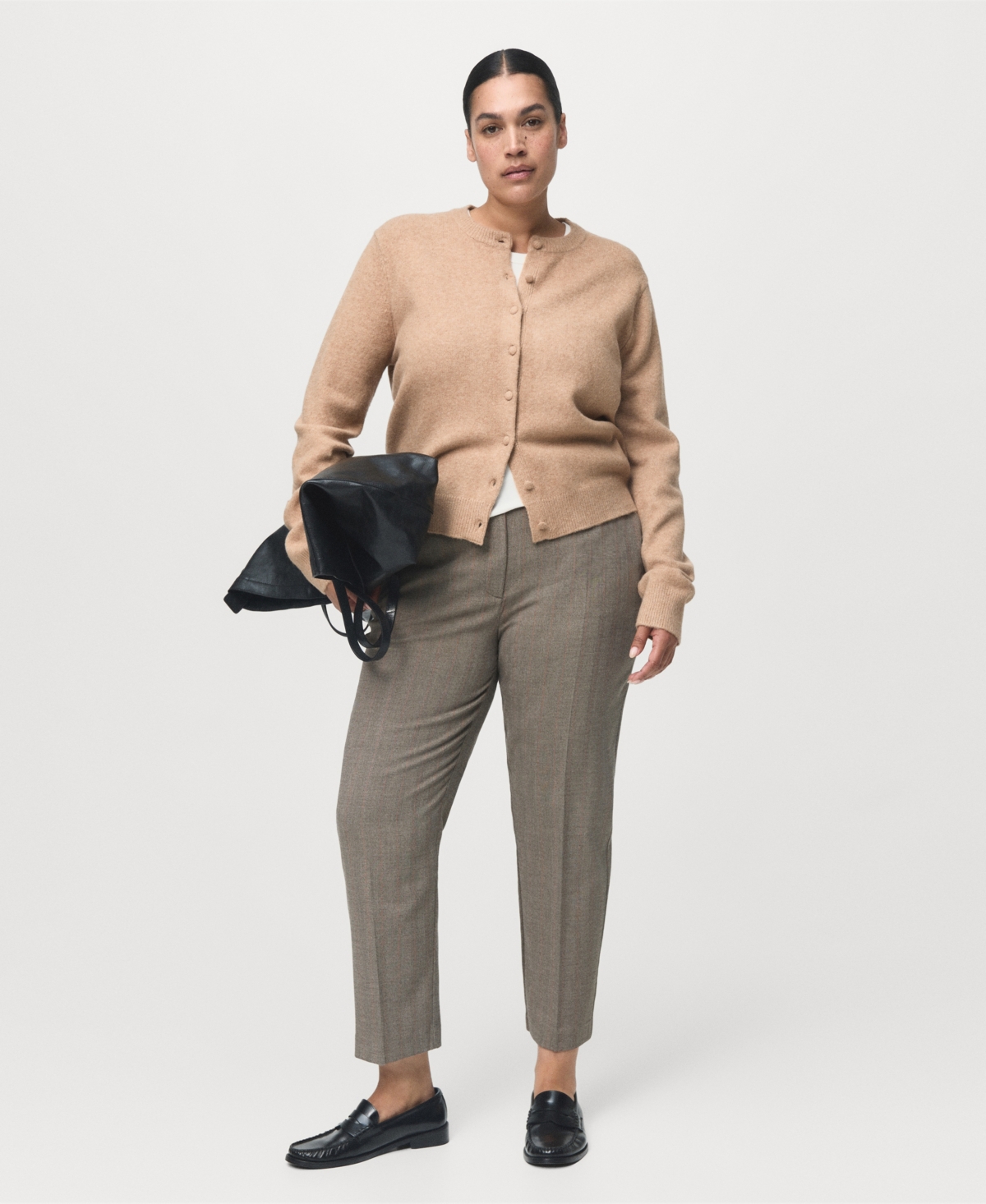 Mango Women's Knitted Button Cardigan