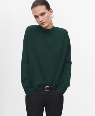 MANGO - Women's Ribbed Perkins Neck Sweater