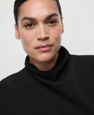 Women's Draped Neck And Belt Jumpsuit