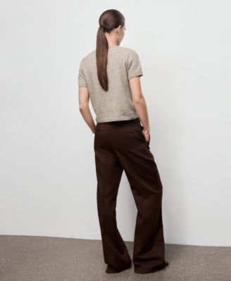 Women's Short-Sleeved Knitted Sweater