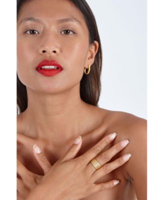 Half Hula Hoop Earrings in Gold Vermeil