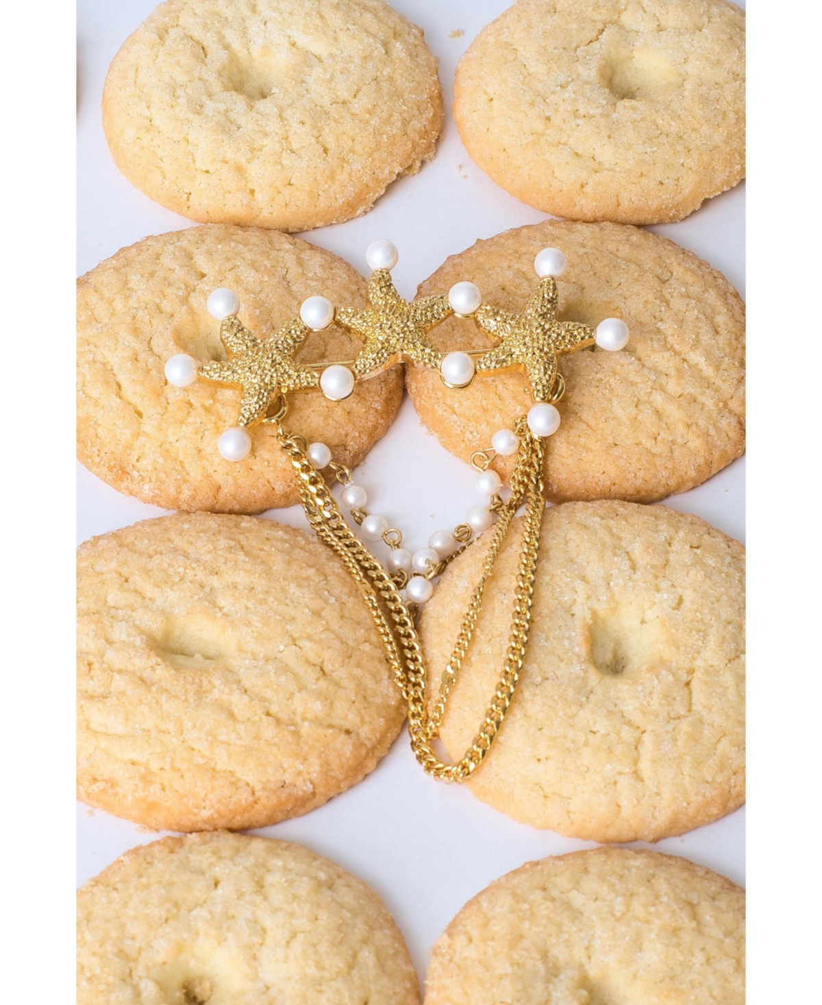 Classicharms Lila Starfish Waterfall Brooch