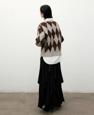 Women's Asymmetrical Ruffled Skirt