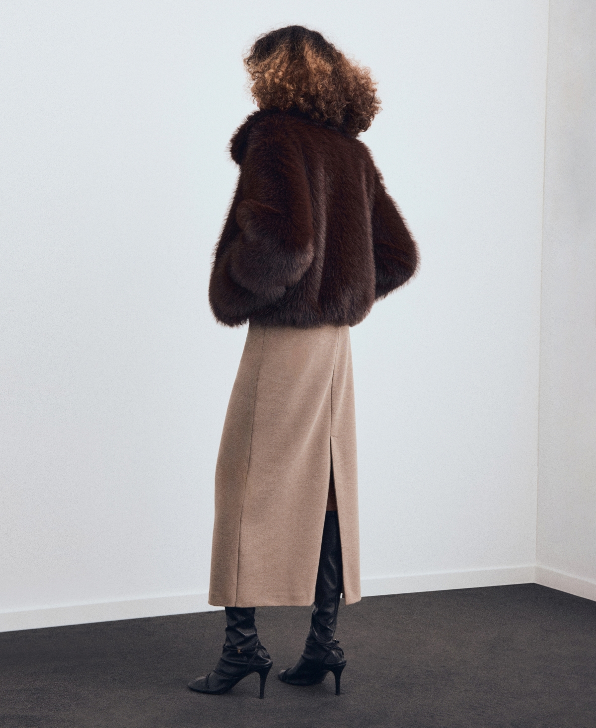 Mango Women's Suit Pencil Skirt