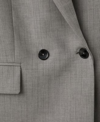 Women's Double-Breasted Wool Blend Blazer