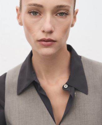 Women's Wool-Blend Suit Vest