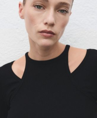 Women's Ribbed Combined T-Shirt