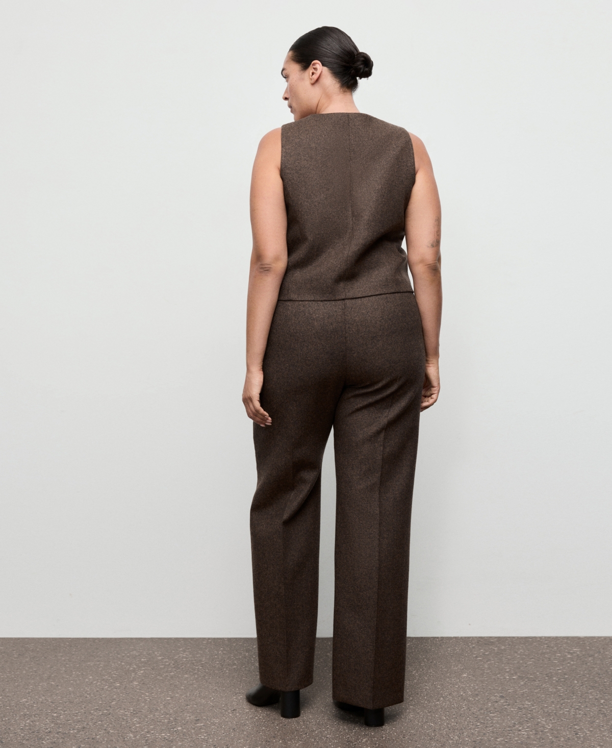 Mango Women's Speckled Wool Trousers