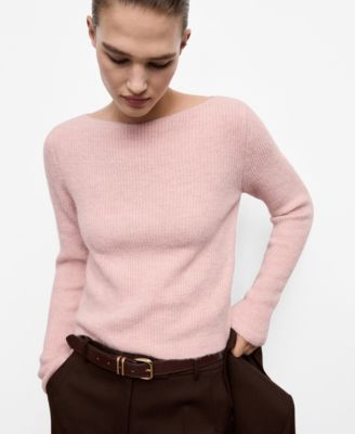 MANGO - Women's Knitted Ribbed Sweater