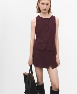 MANGO - Women's Buttons Suit Vest