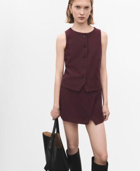 Женские жилеты MANGO Women's Buttons Suit Vest