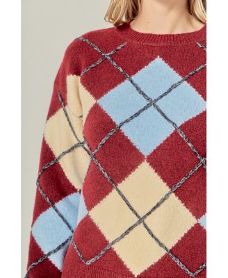 Women's Argyle Sweater