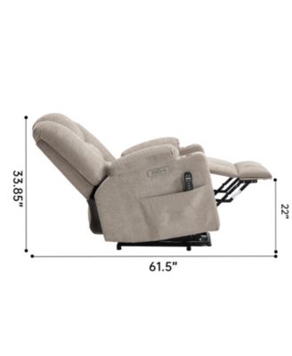 Power Lift Recliner Chair with Massage and Heat Heavy Duty Motion Mechanism with USB and Type C Ports
