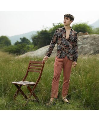 Men's Impressionistic Foliage Shirt