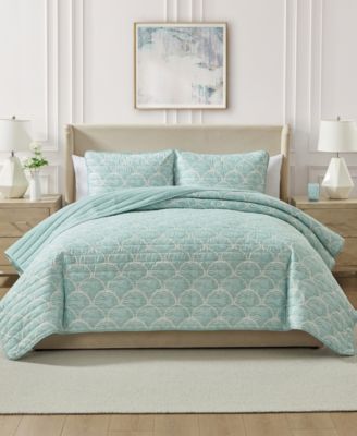 Waves Coastal 3-Piece Quilt Set, King