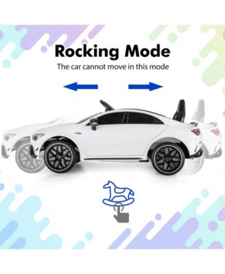 12V Kids Ride on Car Mercedes-Benz AMG CLA 45 with Remote-White