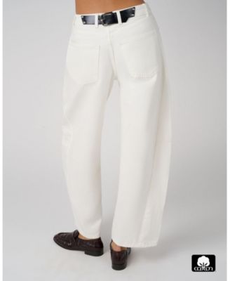 Women's Mid Rise Barrel Jeans