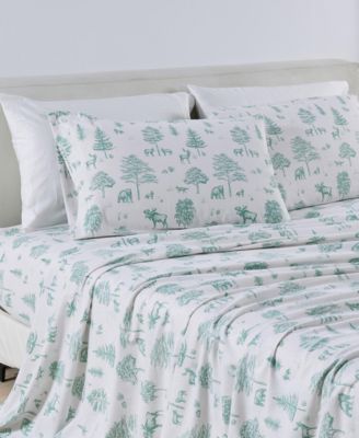 Ultra-Soft Turkish Cotton Flannel Lodge Print Sheet Set