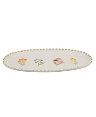 Floral Oval Platter, Exclusively at Macy's