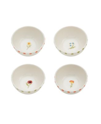 Assorted Floral Fruit Bowls, Set of 4, Exclusively at Macy's