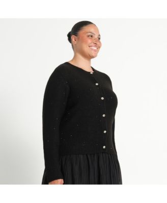 Women's Night Cardi Sparkle Knit