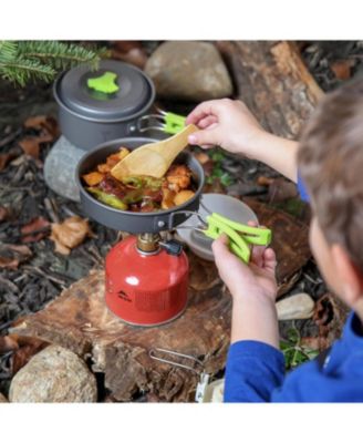 Camping Cookware Mess Kit for Backpacking Gear – Camping Cooking Set - Camping Pots and Pans Set 1 Liter Pot