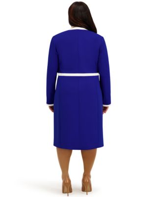 Women's Framed Waist Seam Open Topper Jacket, Regular & Plus