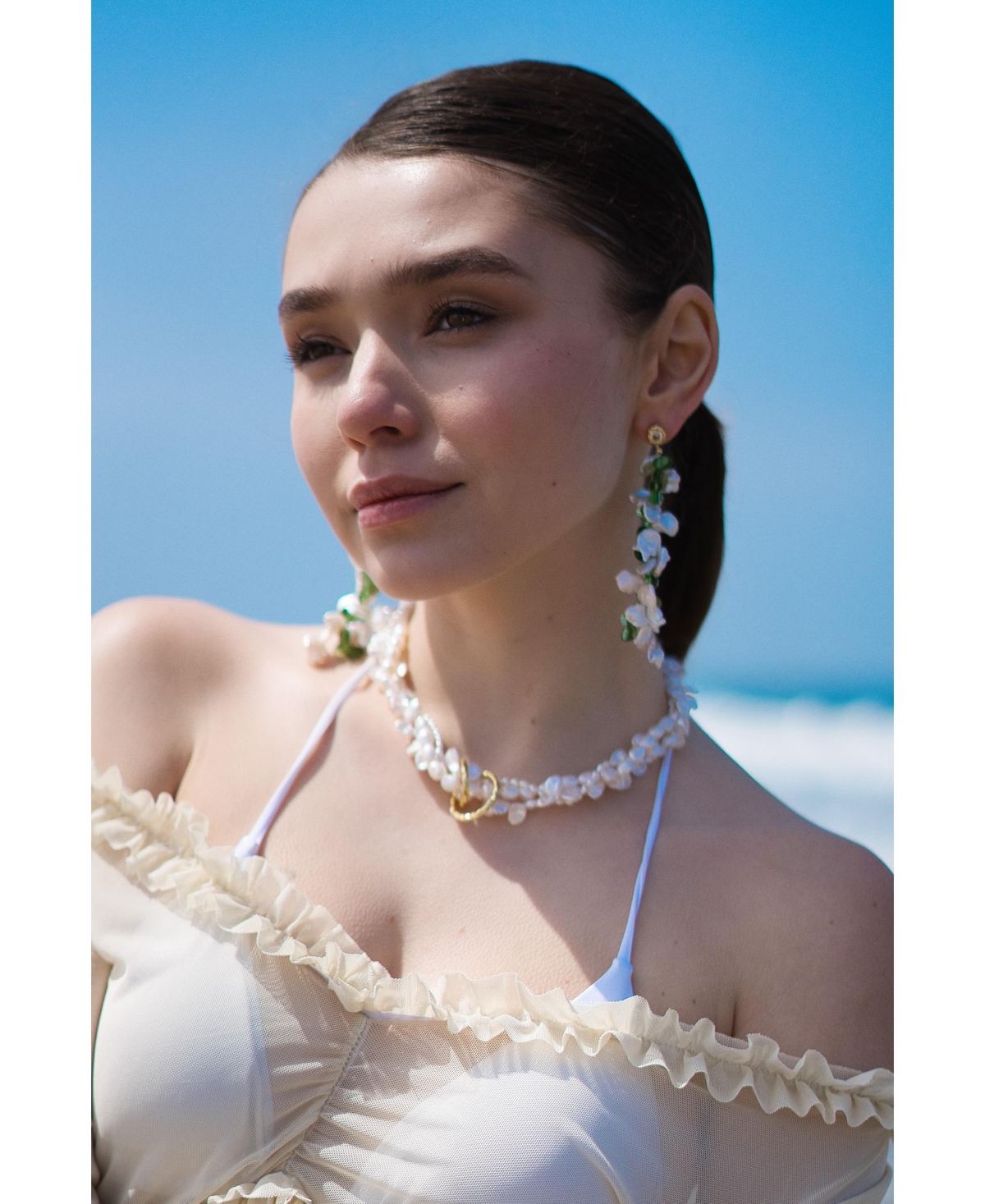 Classicharms Nina Multi-Strand Baroque Pearl Choker Necklace