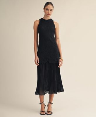 Women's Seraphine Crewneck Sleeveless Midi Dress