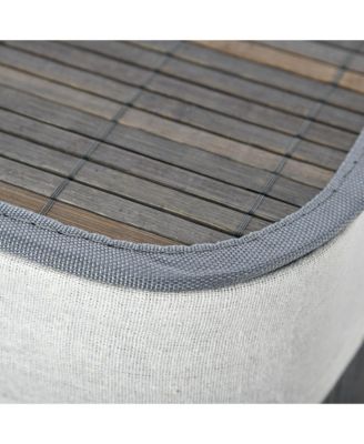 Bamboo Laundry Basket, Collapsible Laundry Hamper,