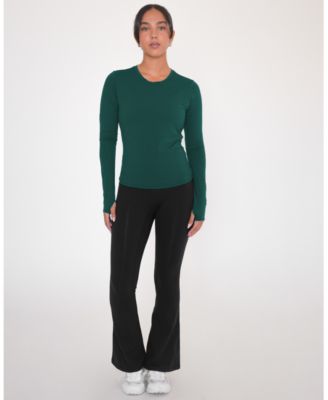 Women's Raya Mid Length Compression Nylon Long Sleeve Top