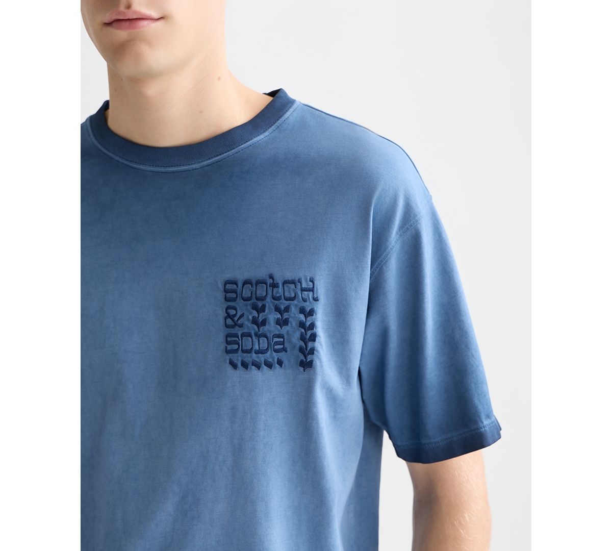 Scotch & Soda Men's Embroidered Artwork Short-Sleeve T-Shirt