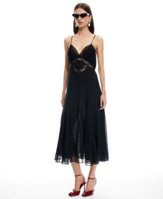 Women's Harmony Plunge Neck Midi Dress