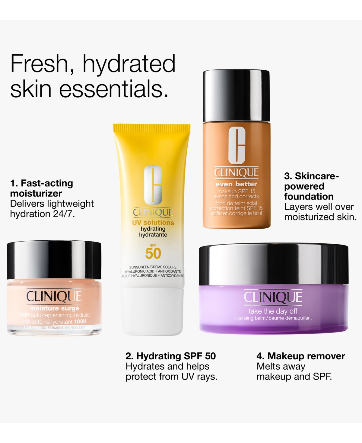 Clinique Uv Solutions Hydrating Sunscreen Spf 50 with Hyaluronic Acid, 1.3 oz.