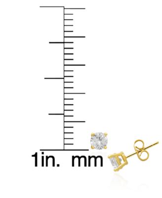 2-Pc. Lab-Grown White Sapphire Pendant Necklace & Earrings Set (4.15 ct. t.w.) in Yellow Gold Plated Sterling Silver