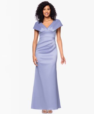 Petite V-Neck Long Sheath Dress