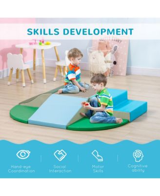 6-Pieces Foam Climbing Blocks for Toddlers 1-3 Years, Assorted