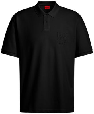 Men's Distressed Logo Polo Shirt