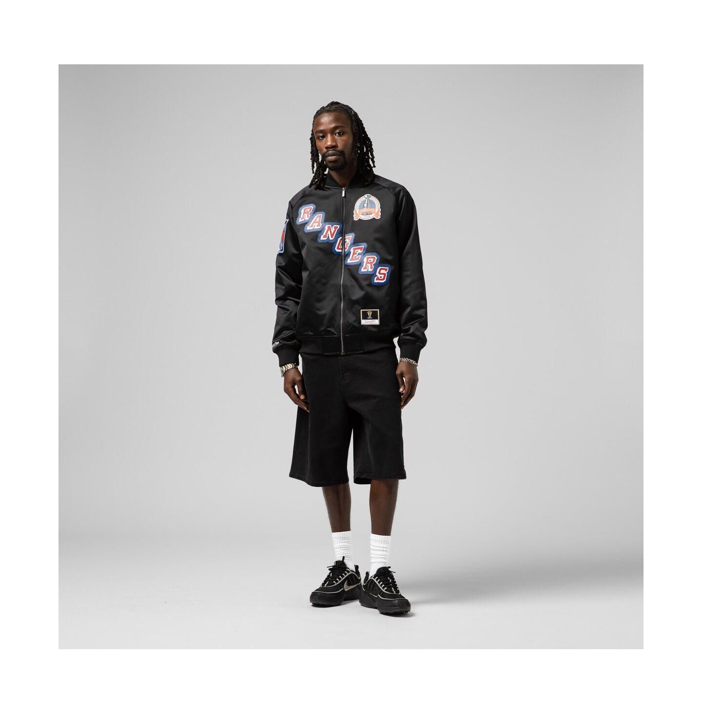 Куртка Mitchell & Ness Mark Messier Black New York Rangers Maxxed Out Full-Zip Satin — фото 3